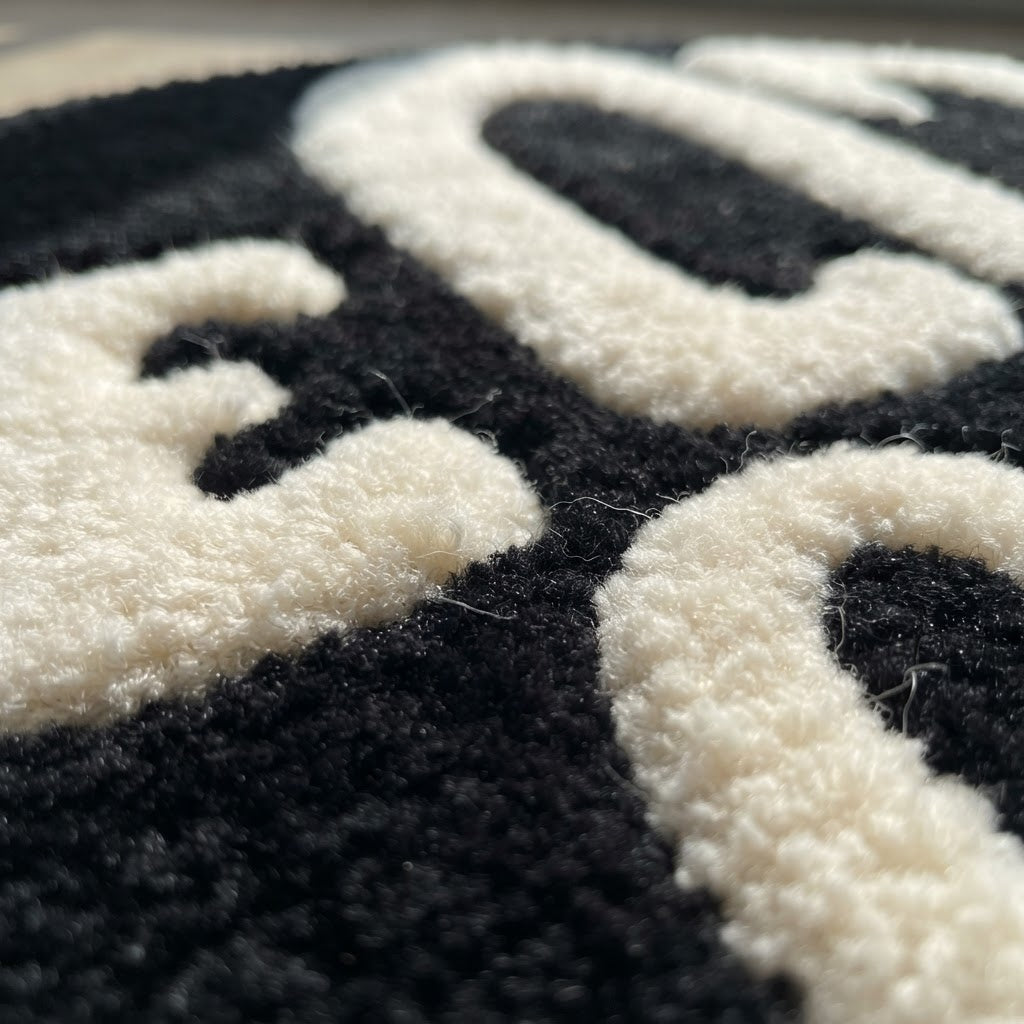 SELF LOVE Rug Matte Black - shot 3
