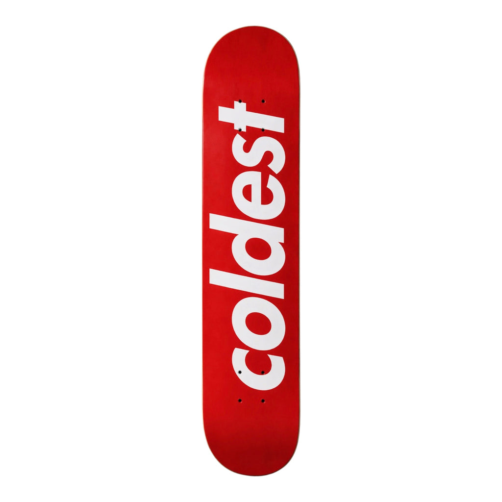 COLDEST Red Skateboard Deck Wall Art