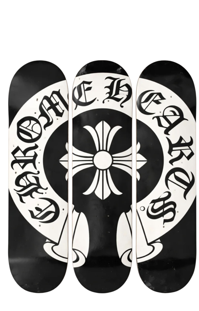 Cross Emblem Skateboard Set (3 Pcs)