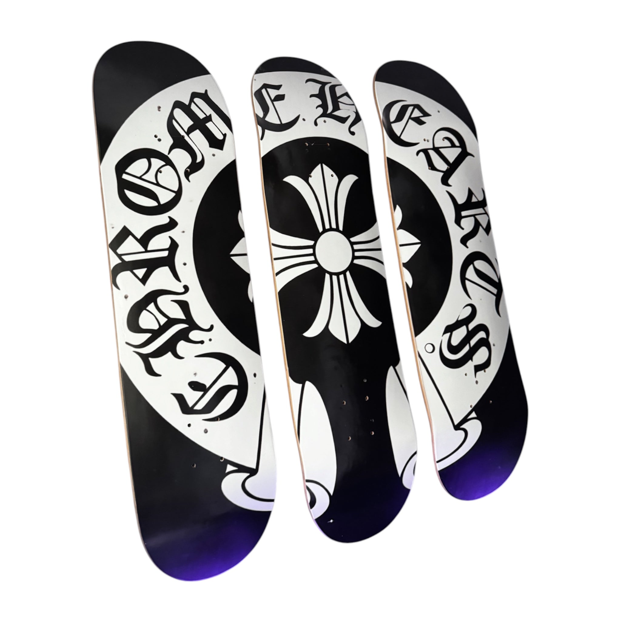 Cross Emblem Skateboard Set (3 Pcs)