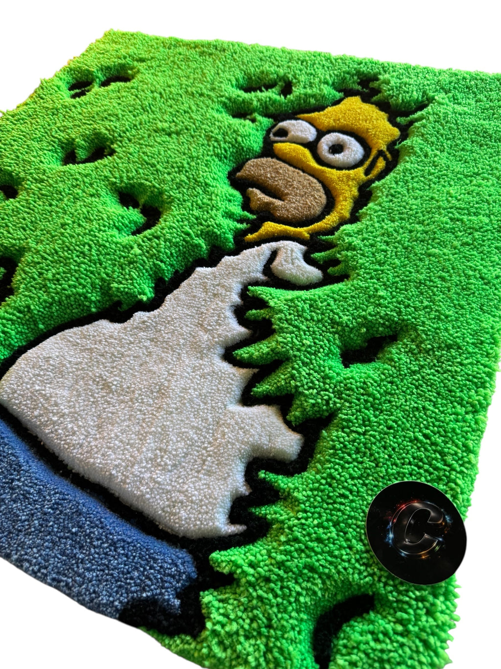 Bushes Cartoon Rug