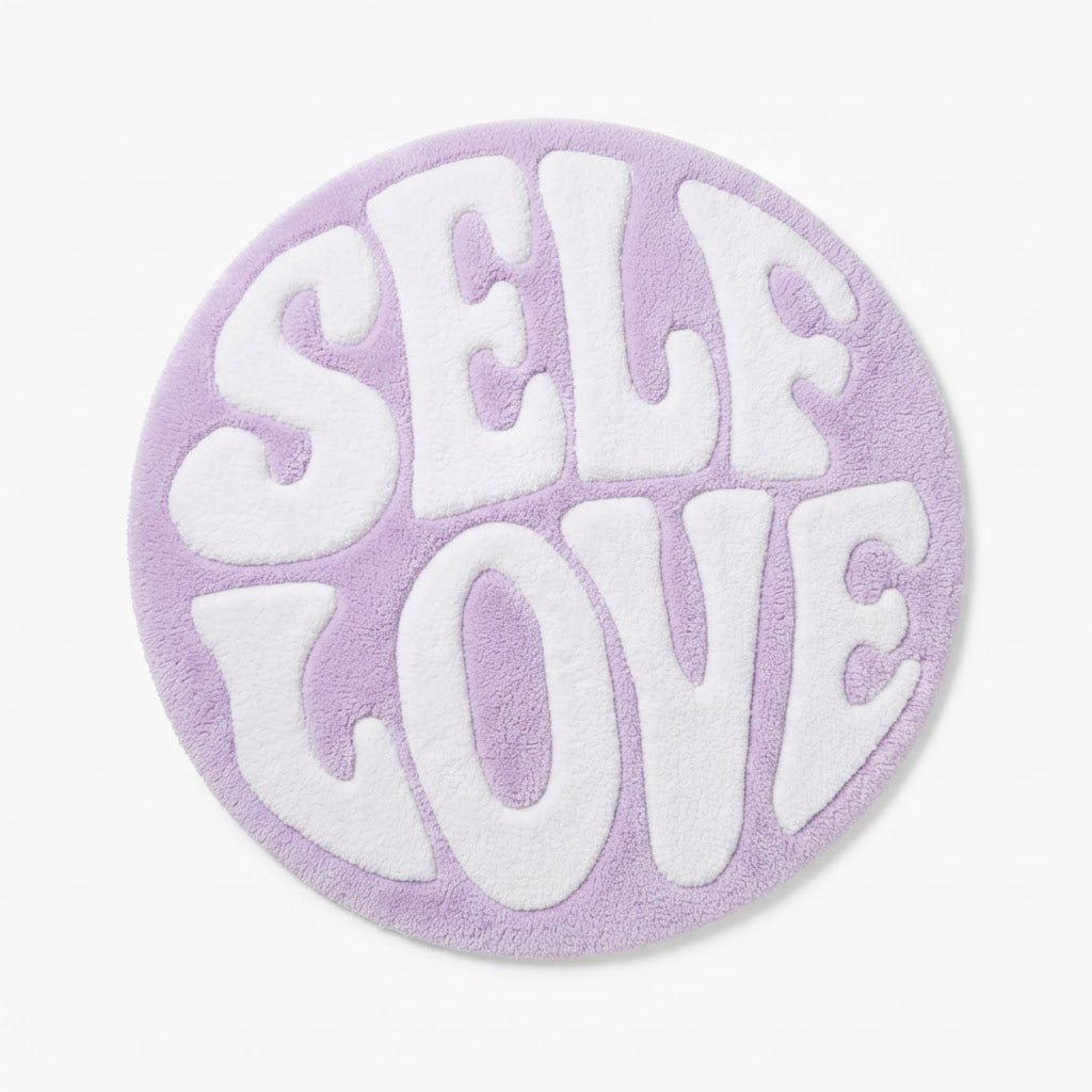 SELF LOVE Rug Soft Lavender - shot 1